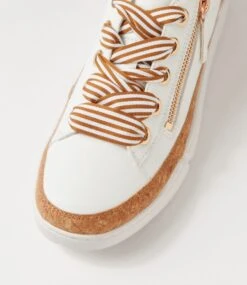 Tolby White Tan Sneakers -Lynx Shoes Shop IL12250W99SM 5