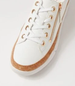 Tolby White Tan Sneakers -Lynx Shoes Shop IL12250W99SM 6