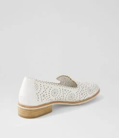 Harlone White Flat Shoes 9 Harlone White Flat Shoes -Lynx Shoes Shop IL12254WHISM 4