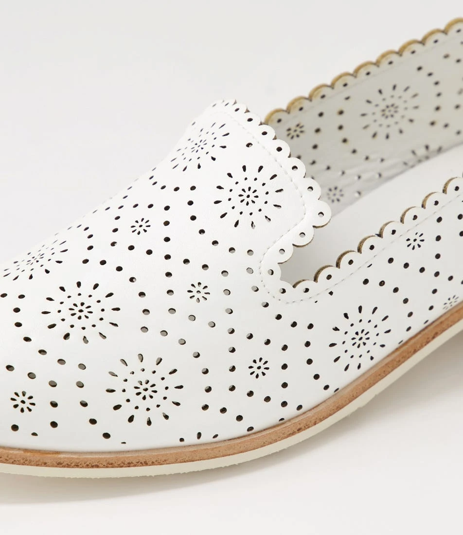 Harlone White Flat Shoes 7 Harlone White Flat Shoes - Image 5