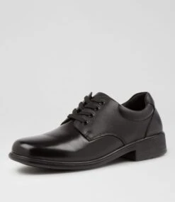 Lynx Mylie Snr E Black Leather -Lynx Shoes Shop LX10053BLALE 3