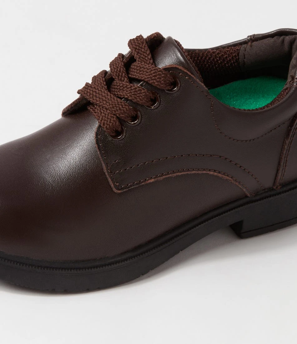 Lynx Arrow Iii Brown Leather Lace Up Flats 7 Lynx Arrow Iii Brown Leather Lace Up Flats - Image 5