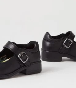 Lynx Milla Jnr E Buckle Black Leather Flat Shoes 11 Lynx Milla Jnr E Buckle Black Leather Flat Shoes -Lynx Shoes Shop LX10089BLALE 6