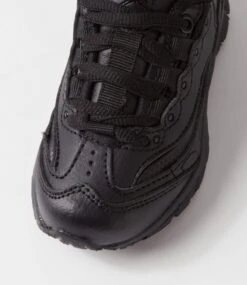 Lynx Scoot Jnr E Lace Black Leather Sneakers -Lynx Shoes Shop LX10093BLALE 5