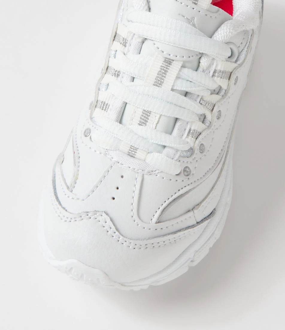 Lynx Scoot Jnr E Lace White Leather Sneakers 6 Lynx Scoot Jnr E Lace White Leather Sneakers - Image 4