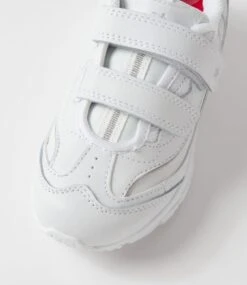 Lynx Scoot Jnr E Vel White Leather Sneakers -Lynx Shoes Shop LX10094WHILE 5