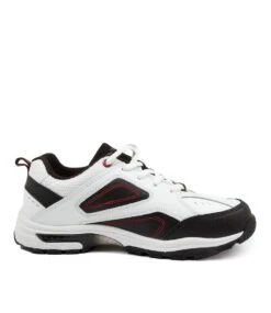 Lynx Echo Jnr Wht-black-red -Lynx Shoes Shop LX10155WDOYJ 5