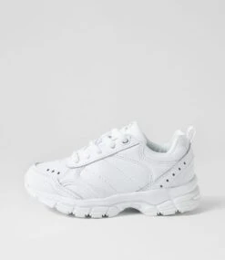 Lynx Erupt Jnr Slim Lace White Leather Sneakers
