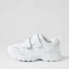 Lynx Erupt Jnr Slim Vel White Leather Sneakers