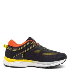Lynx Finish Jnr Navy-yellow -Lynx Shoes Shop LX10190JDKAA 5