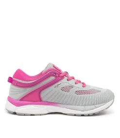 Lynx Finish Jnr Grey Pink Purp -Lynx Shoes Shop LX10191G3GAA 5