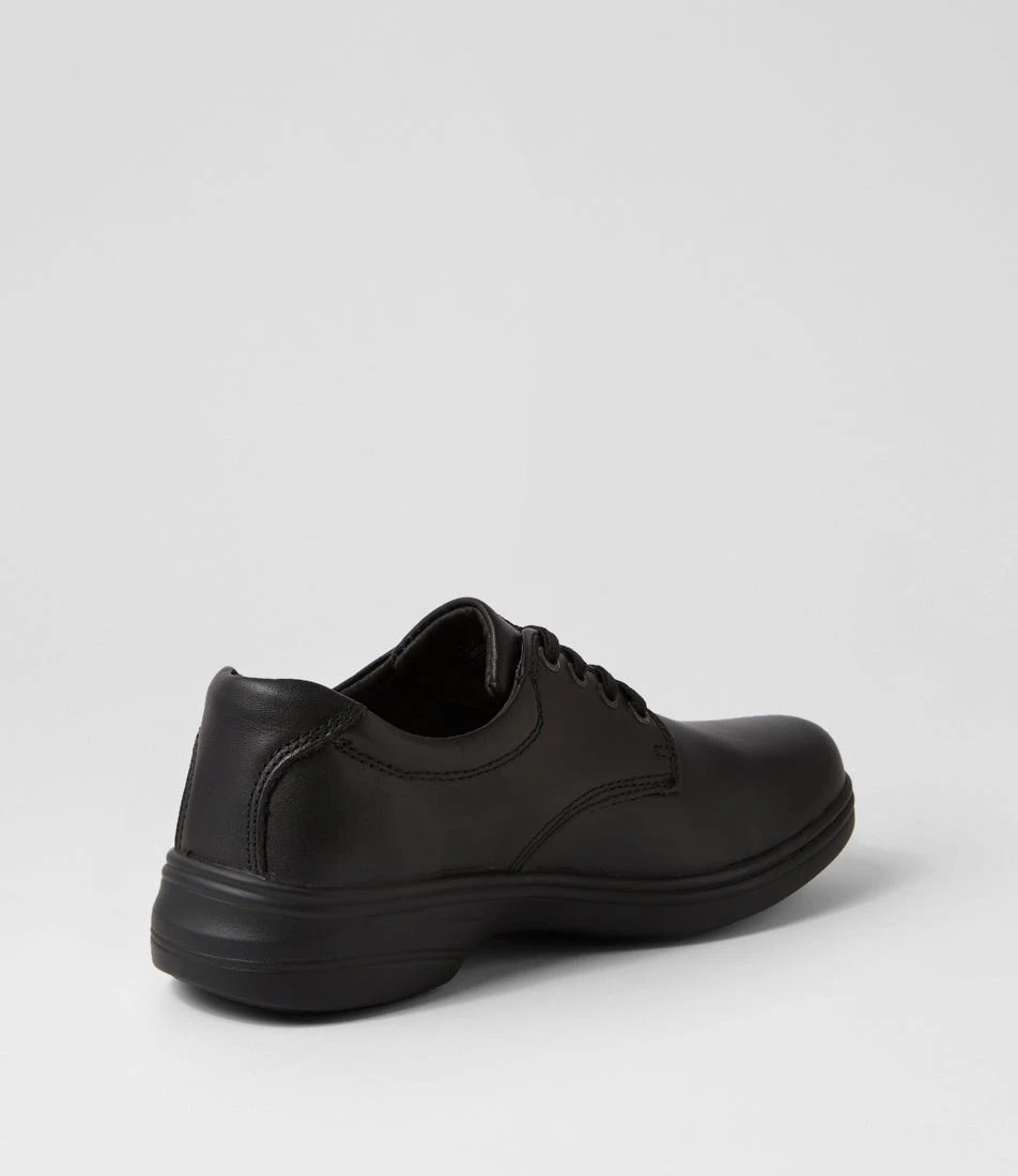 Elite Jnr Black Leather Lace Up Flats 3 Elite Jnr Black Leather Lace Up Flats