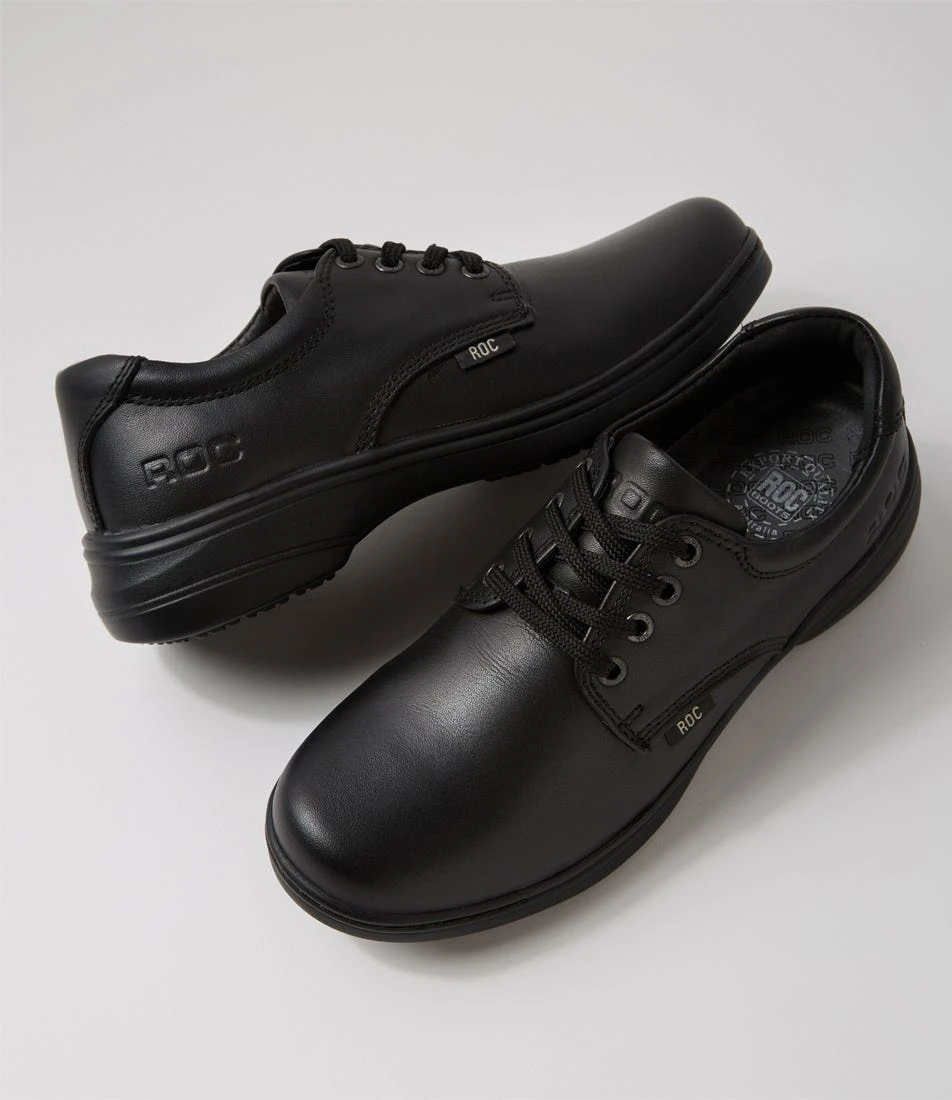 Elite Jnr Black Leather Lace Up Flats 7 Elite Jnr Black Leather Lace Up Flats - Image 5