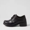 Dakota V Snr Black Lace Up Shoes