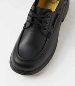 Denver Snr Black Leather Heels -Lynx Shoes Shop RC10065BLALE 5