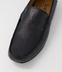 Leo Bali Black Leather Loafers -Lynx Shoes Shop S110019BLALE 5