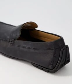 Leo Bali Black Leather Loafers -Lynx Shoes Shop S110019BLALE 6