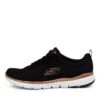 Skechers 13070 Flex Appeal 3 First Black Gold Smooth -Lynx Shoes Shop SK10463BALSM 4