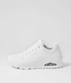 Skechers Uno Stand On Air White Sneakers
