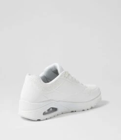 Skechers Uno Stand On Air White Sneakers 9 Skechers Uno Stand On Air White Sneakers -Lynx Shoes Shop SK10712WHISM 4