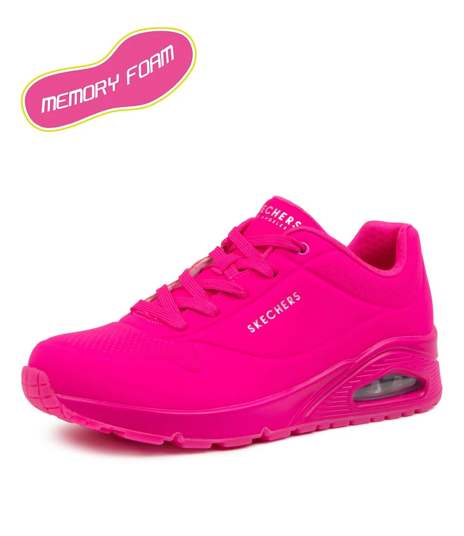 Skechers Uno-night Shades Hot Pink 4 Skechers Uno-night Shades Hot Pink - Image 2