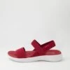 Skechers On Red White Elastic Sandals -Lynx Shoes Shop SK10933R7629 2