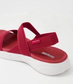 Skechers On Red White Elastic Sandals 11 Skechers On Red White Elastic Sandals -Lynx Shoes Shop SK10933R7629 6