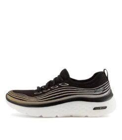 Skechers Go Walk Hyper Burst Black Rose Gold Sneakers