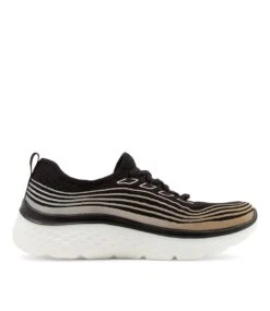 Skechers Go Walk Hyper Burst Black Rose Gold Sneakers -Lynx Shoes Shop SK11167BCHAA 5