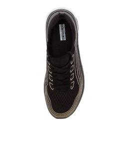 Skechers Go Walk Hyper Burst Black Rose Gold Sneakers -Lynx Shoes Shop SK11167BCHAA 6