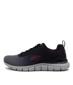 Skechers Track Black Charcoal Mesh Sneakers