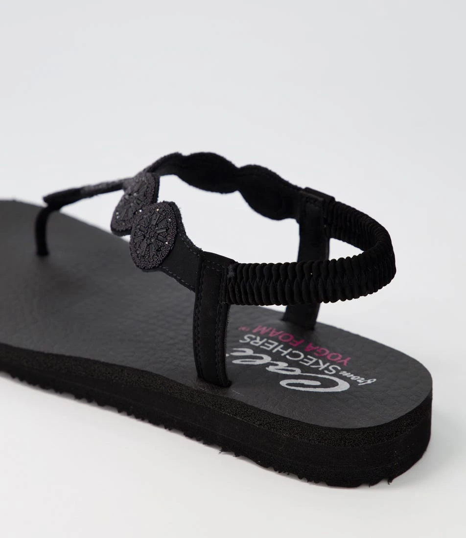 Skechers Meditation Black Fabric Sandals 7 Skechers Meditation Black Fabric Sandals - Image 5