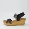 Skechers Beverlee Black Sandals -Lynx Shoes Shop SK11204BLASM 2