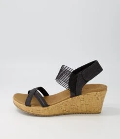 Skechers Beverlee Black Sandals