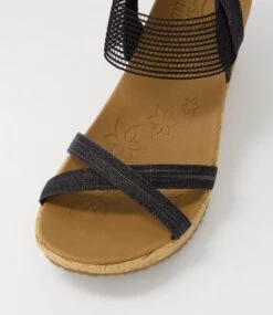 Skechers Beverlee Black Sandals -Lynx Shoes Shop SK11204BLASM 5