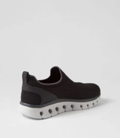 Skechers Glide Black Sneakers -Lynx Shoes Shop SK11260BLASM 4