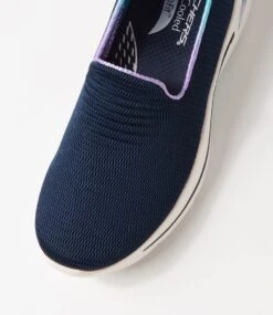 Skechers Go Walk Arch Fit Navy Turquoise Sneakers -Lynx Shoes Shop SK11291DURWI 5