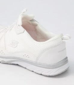 Skechers Gratis Sport White Silver Sneakers -Lynx Shoes Shop SK11297W95WI 6
