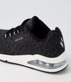 Skechers Uno 2 Black Sneakers -Lynx Shoes Shop SK11304BLASM 6