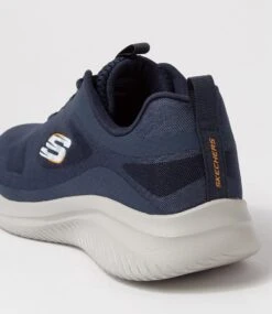 Skechers Ultra Flex 3.0 Navy Orange Mesh Sneakers -Lynx Shoes Shop SK11316DQAAA 6