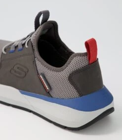 Skechers Neville Grey Mesh Sneakers -Lynx Shoes Shop SK11321GRYAA 6