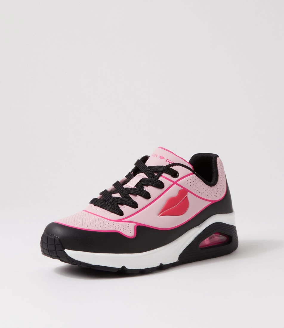 Skechers Uno Black Pink Sneakers 4 Skechers Uno Black Pink Sneakers - Image 2