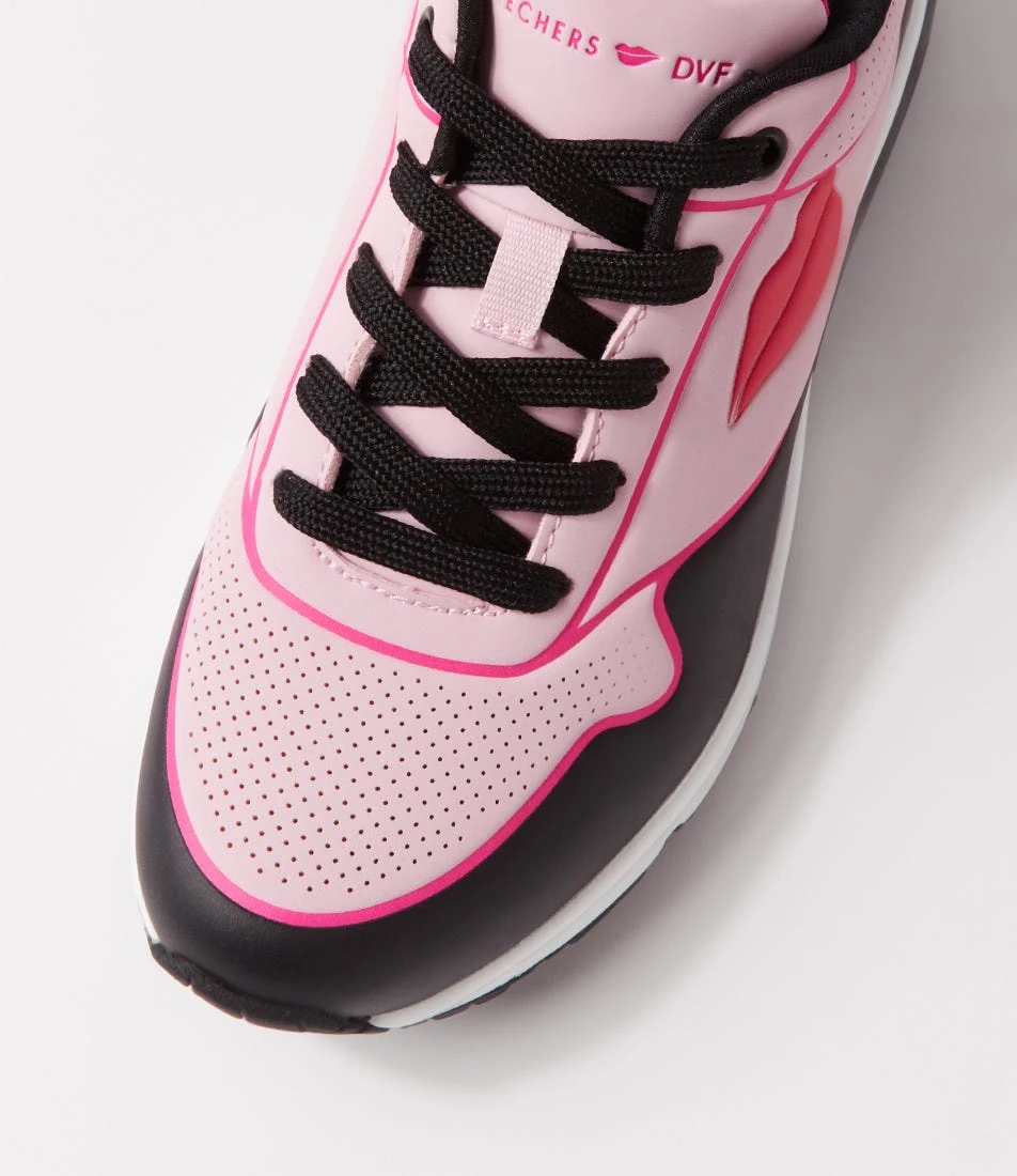Skechers Uno Black Pink Sneakers 6 Skechers Uno Black Pink Sneakers - Image 4