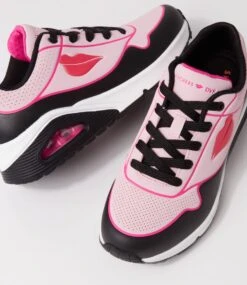 Skechers Uno Black Pink Sneakers 11 Skechers Uno Black Pink Sneakers -Lynx Shoes Shop SK11327BCDSM 6