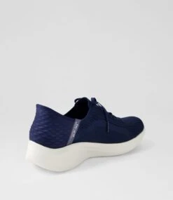 Skechers Ultra Flex 3 Navy Fabric Sneakers -Lynx Shoes Shop SK11330DBYWI 4