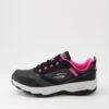 Skechers Go Run Trail A Black Pink Leather Sneakers -Lynx Shoes Shop SK11335BCDLE 2