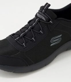 Skechers Arch Fit Refine Black Sneakers -Lynx Shoes Shop SK11337B58SM 6