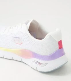 Skechers Arch Fit White Multi Sneakers -Lynx Shoes Shop SK11347W85WI 6