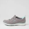 Skechers Gratis Sport Grey Light Blue Textile Sneakers -Lynx Shoes Shop SK11348GIOWI 2