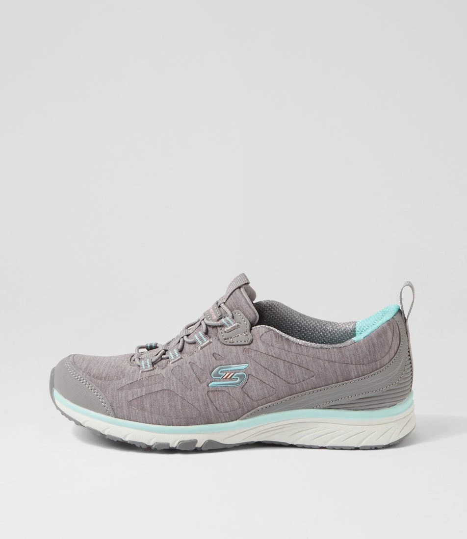 Skechers Gratis Sport Grey Light Blue Textile Sneakers 3 Skechers Gratis Sport Grey Light Blue Textile Sneakers